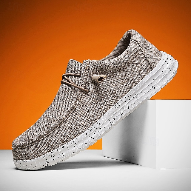 Men's Grey Knit Casual Shoes, Lightweight Breathable Upper, Cushioned Comfort Sole, Modern Casual Style for Daily Wear & Travel