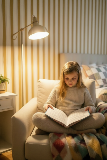 Riviera Stripe Wallpaper, off-white and mustard yellow