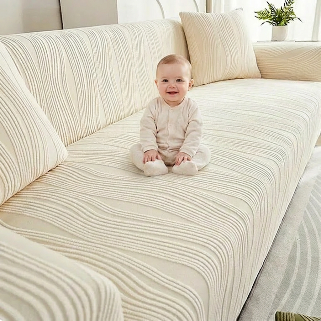 Jacquard Stretch Sofa Cover Slipcover For Dogs, Anti-Scratch