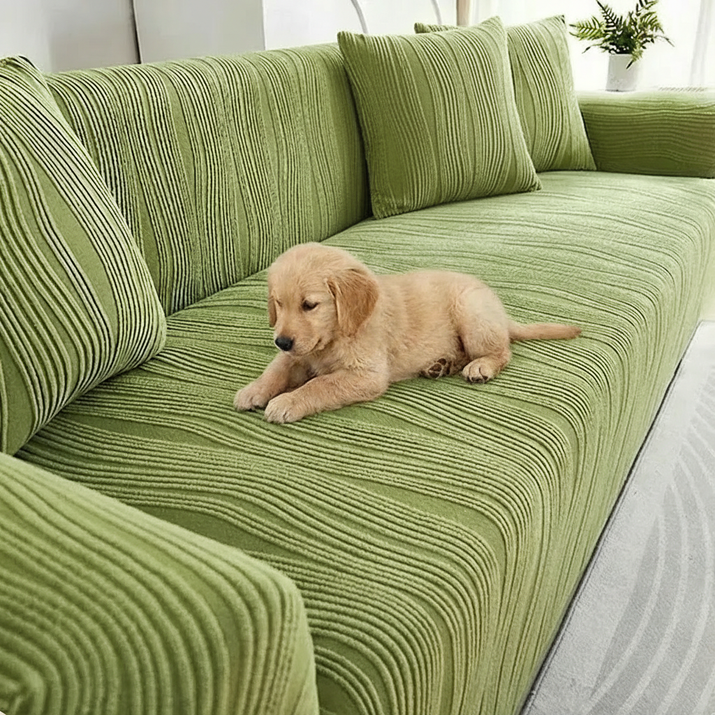 Jacquard Stretch Sofa Cover Slipcover For Dogs, Anti-Scratch