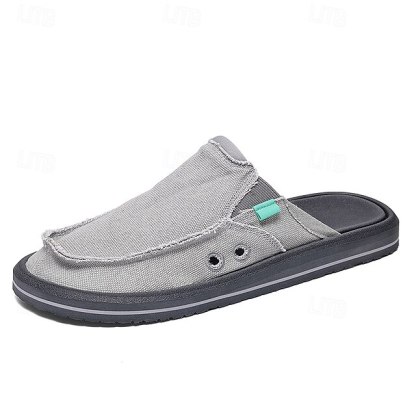 Men's Canvas Slip-On Loafers – Lightweight Comfortable
