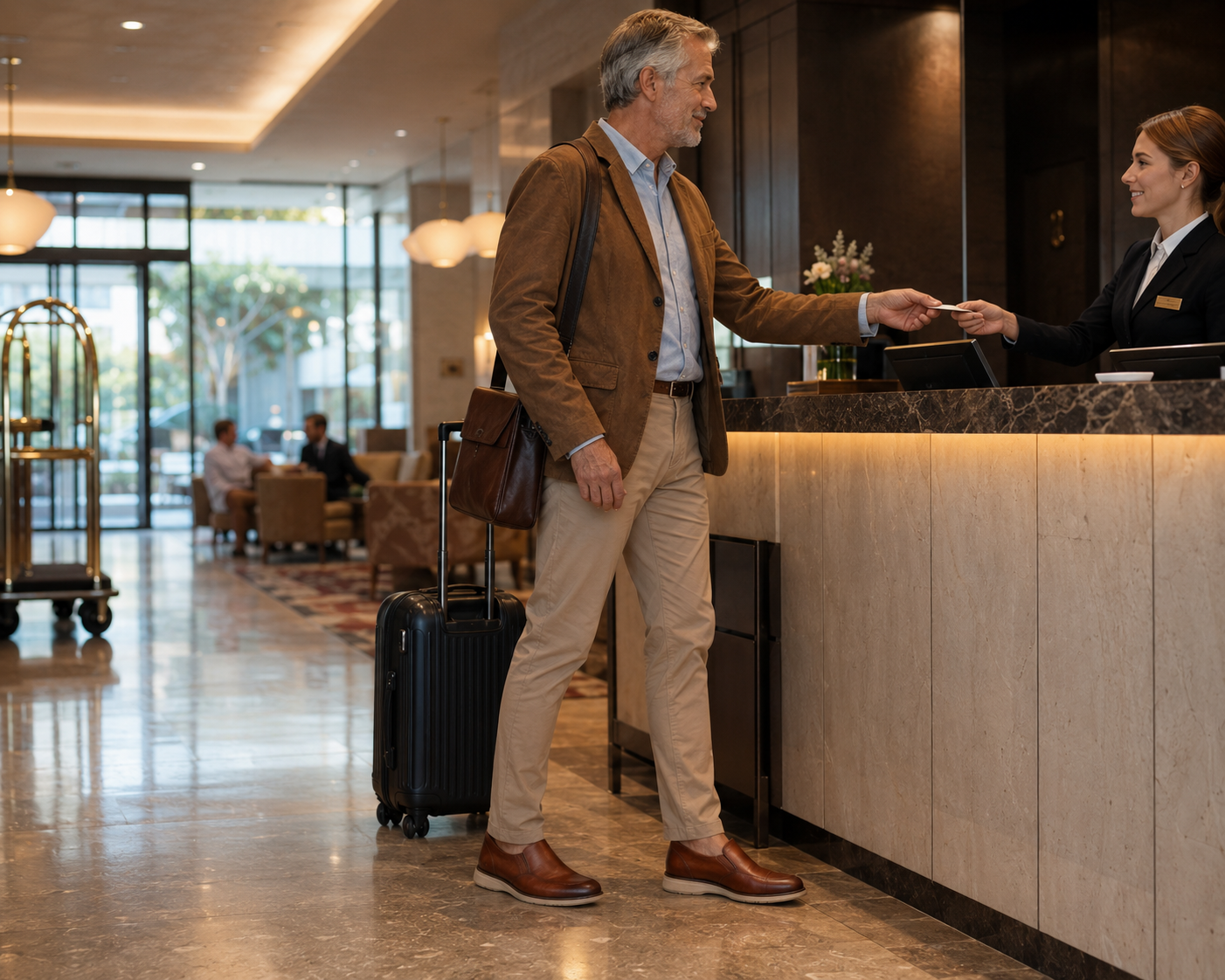 Hotel travel scene