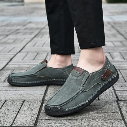 Men's Casual Slip-On Loafers, Lightweight Breathable Faux
