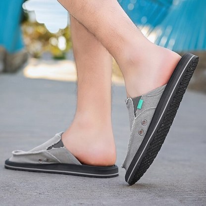 Men's Canvas Slip-On Loafers – Lightweight Comfortable