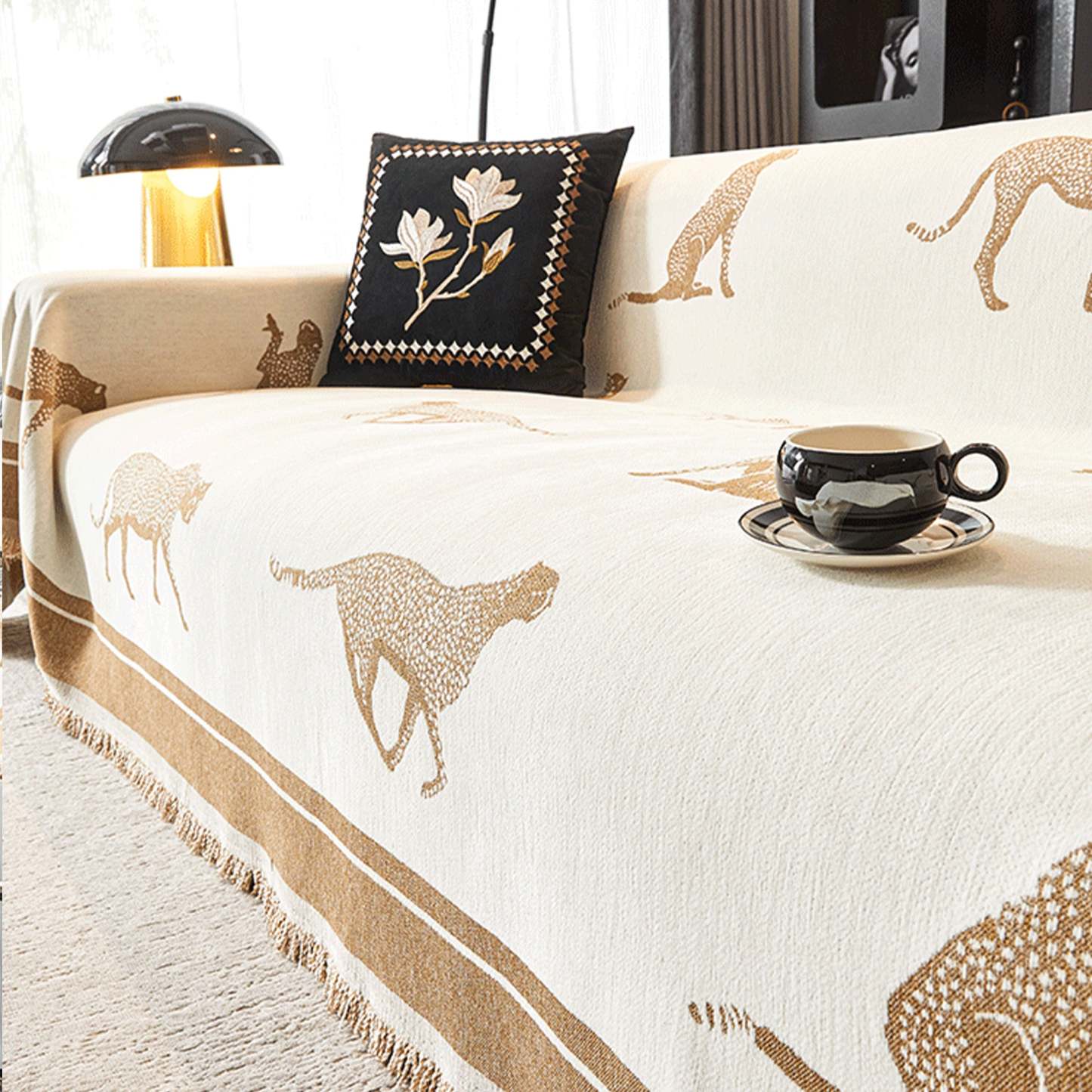Safari Elegance Anti-Pilling Sofa / Couch Cover - Limited Time Offer