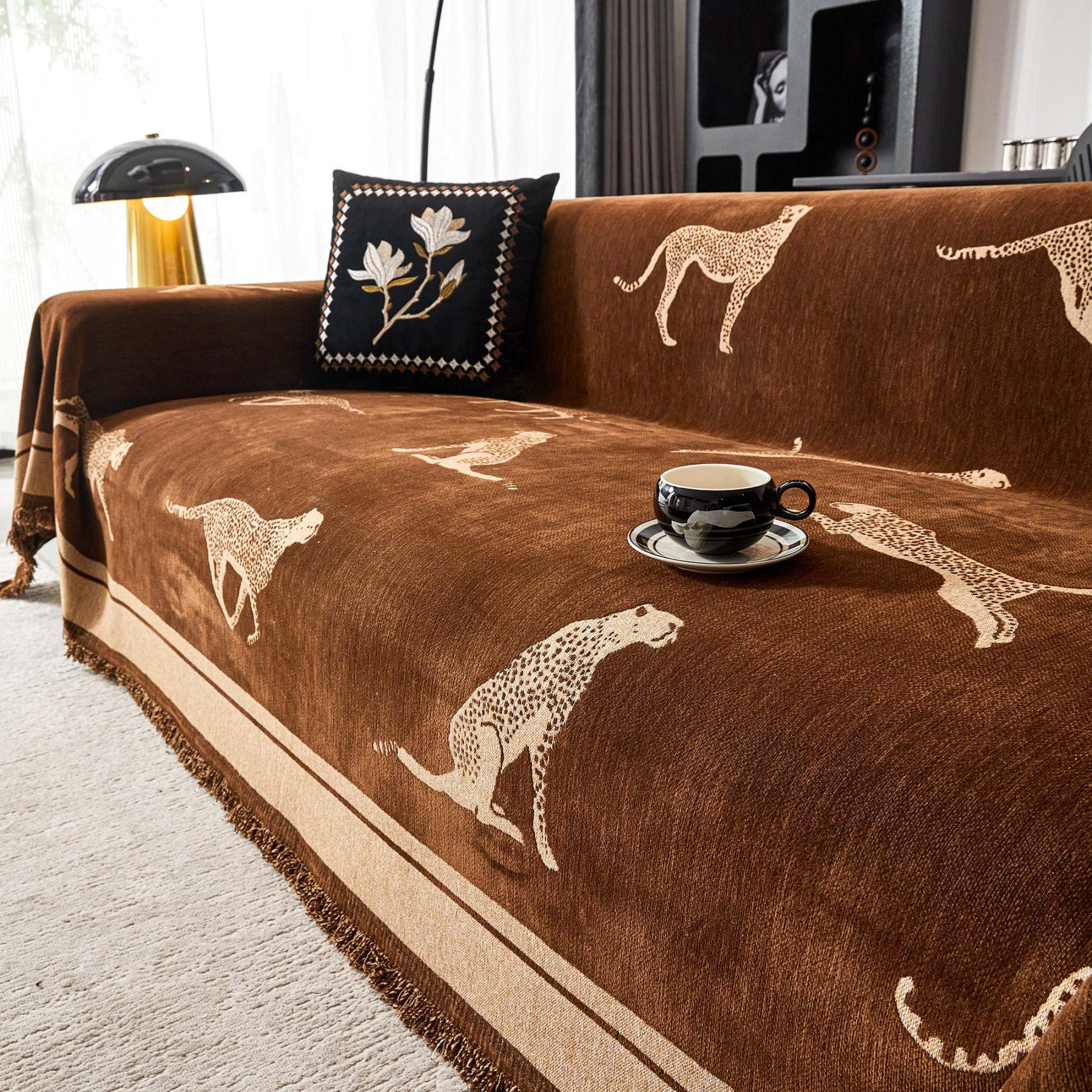 Safari Elegance Anti-Pilling Sofa / Couch Cover - Limited Time Offer