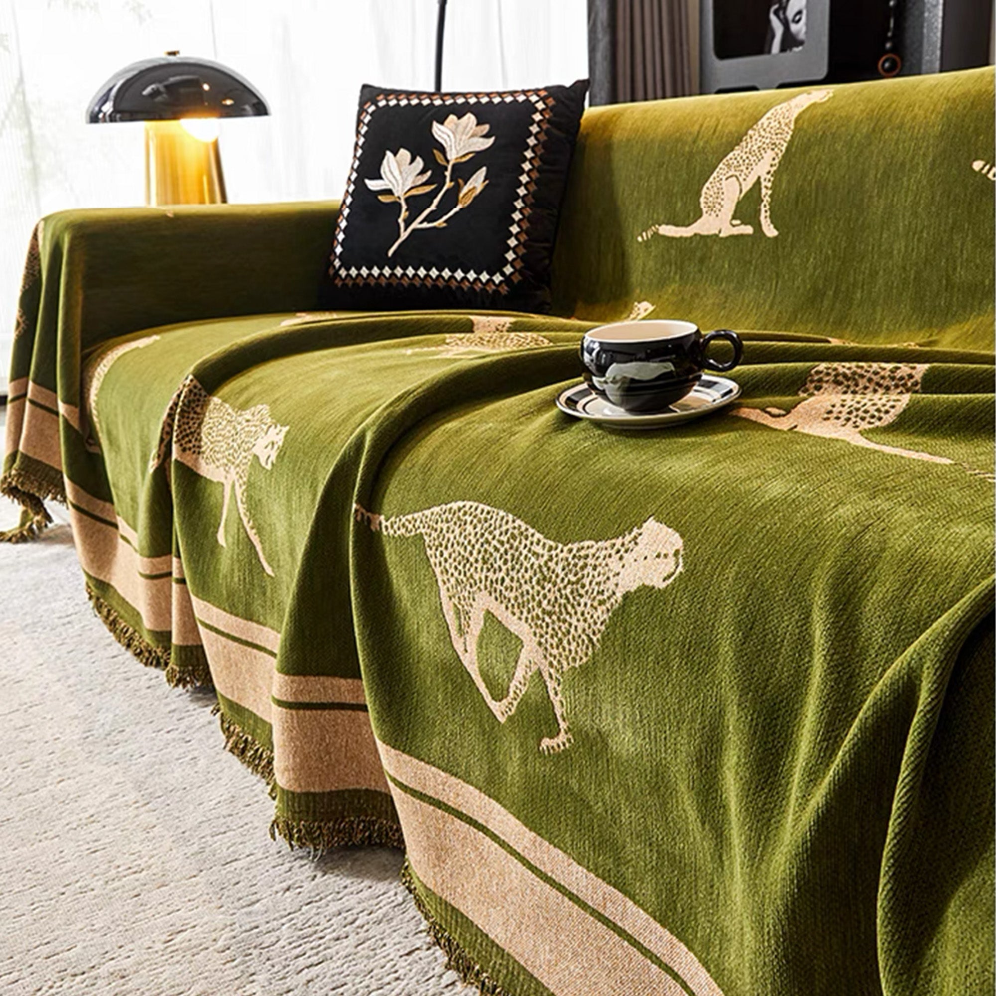 Safari Elegance Anti-Pilling Sofa / Couch Cover - Limited Time Offer