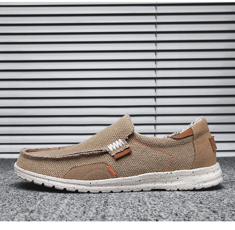 Men's Canvas-Lined Slip-On Loafers