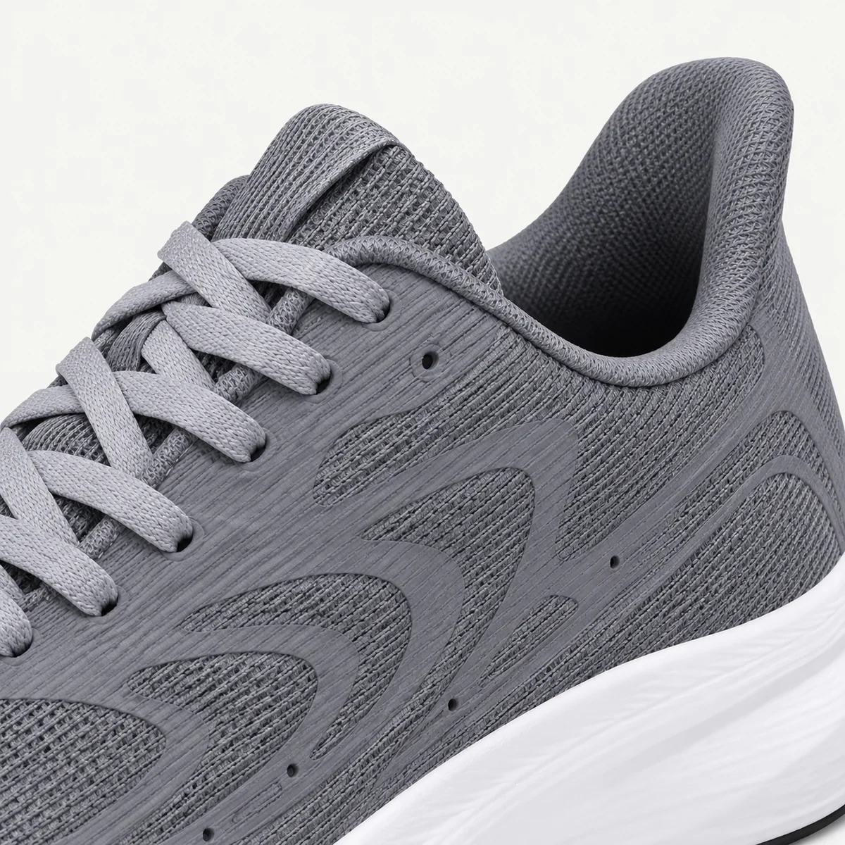 Gray mesh weave, welded overlay panels and padded collar