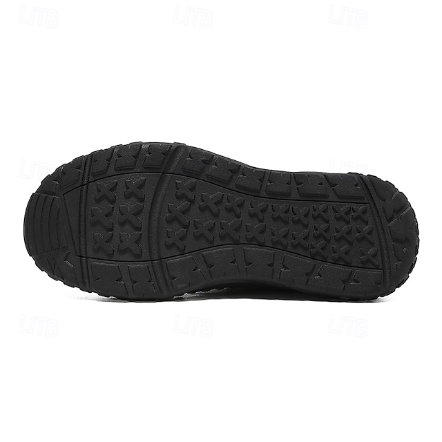 Men's Brown Slip-On Casual Shoes with Non-Slip Sole,-ENJOYHOMETECH