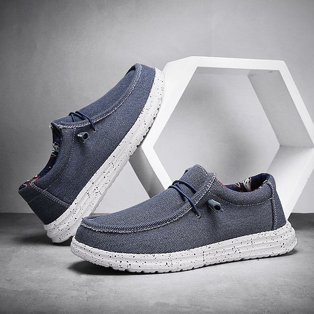 Men's Grey Knit Casual Shoes, Lightweight Breathable Upper, Cushioned Comfort Sole, Modern Casual Style for Daily Wear & Travel