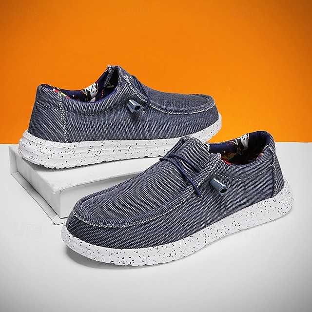 Men's Grey Knit Casual Shoes, Lightweight Breathable Upper, Cushioned Comfort Sole, Modern Casual Style for Daily Wear & Travel