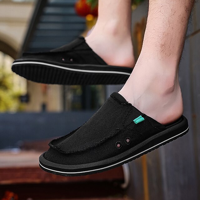 Men's Canvas Slip-On Loafers – Lightweight Comfortable