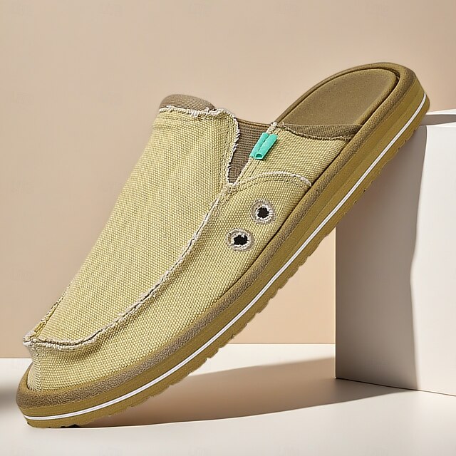 Men's Canvas Slip-On Loafers – Lightweight Comfortable