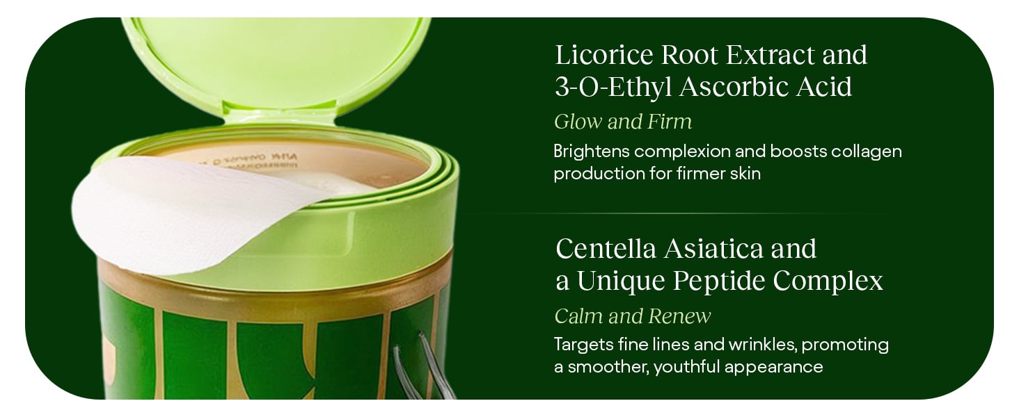 facial centella toner korean toner pads for acne prone skin care products dark spots skin pads