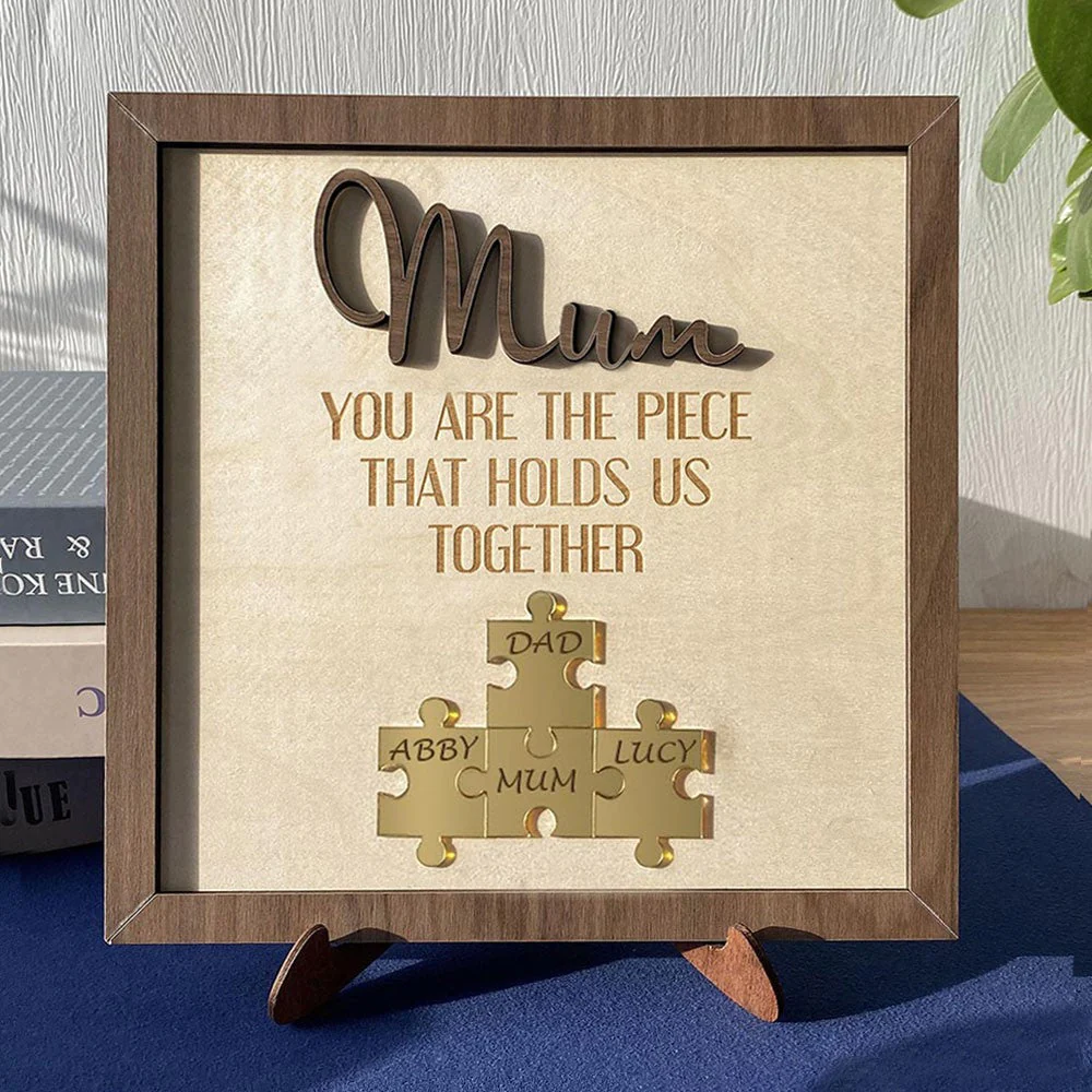 💐MOTHER'S DAY PRE-SALE💝Custom Wooden Puzzle Sign