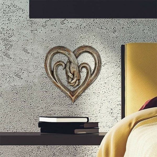 💕 Heart Holding Hands Wall Decor Forever Love