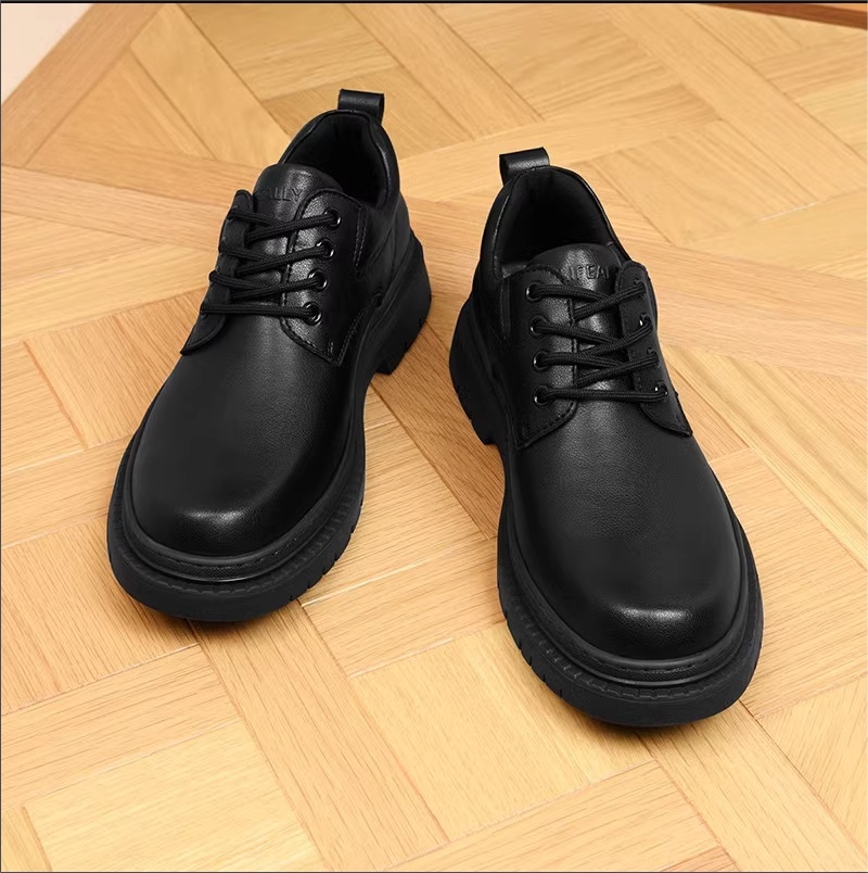 Fashionable Thick-soled Classic Round-toe Casual Derby Shoes