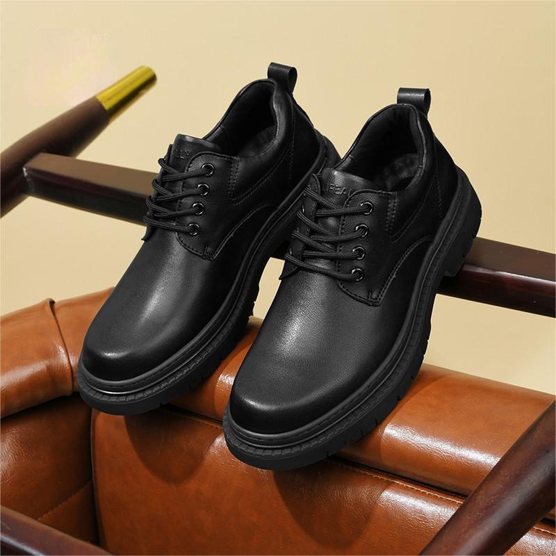 Fashionable Thick-soled Classic Round-toe Casual Derby Shoes