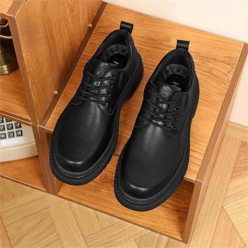 Fashionable Thick-soled Classic Round-toe Casual Derby Shoes