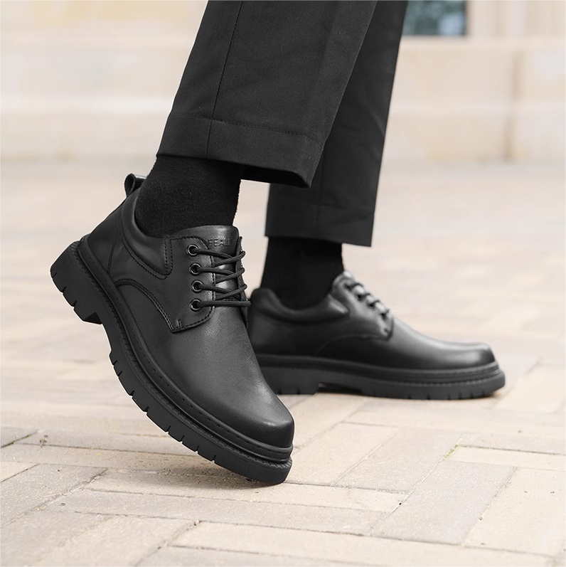 Fashionable Thick-soled Classic Round-toe Casual Derby Shoes