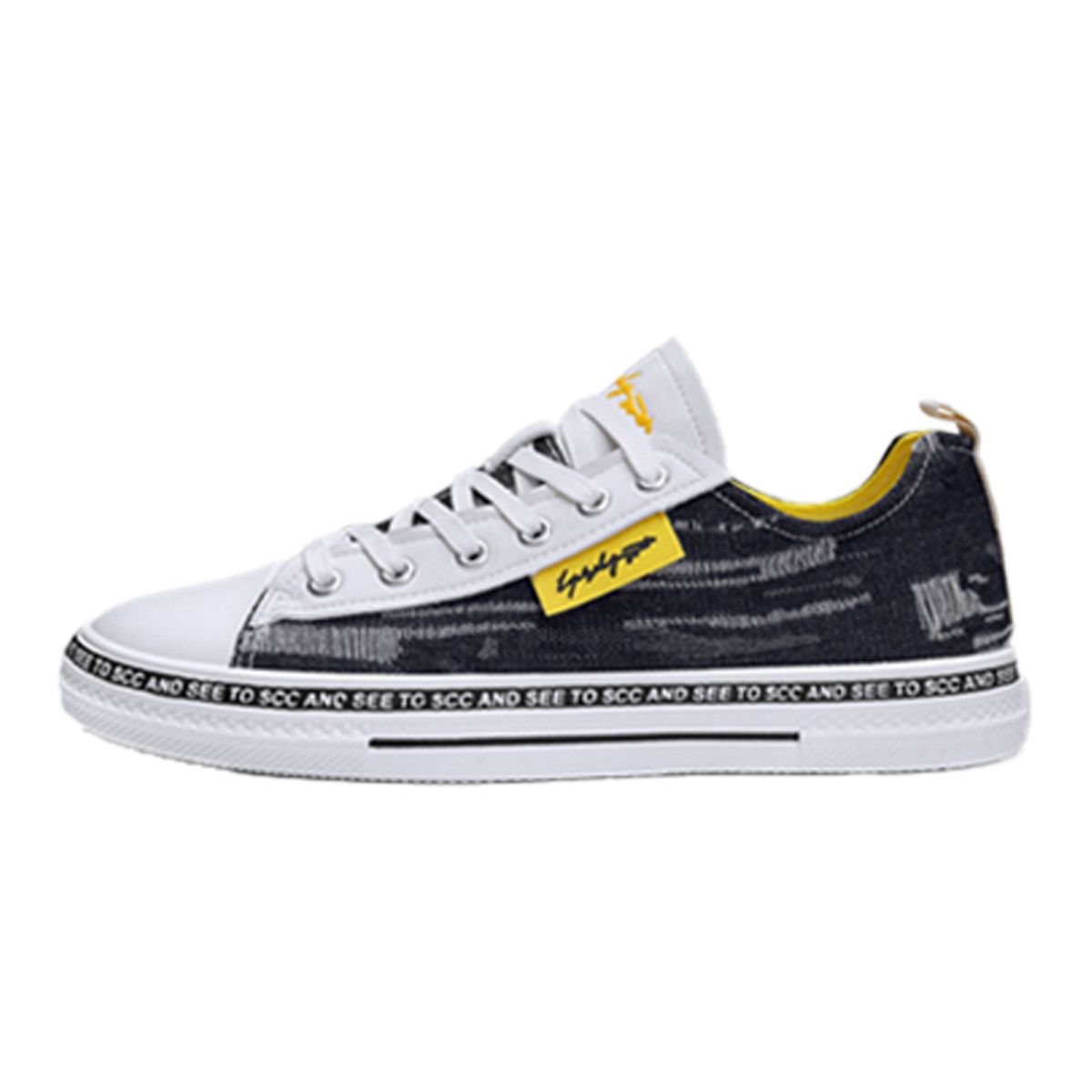 Versatile Casual Winter Canvas Shoes - Harajuku Style Flat Sneakers-black