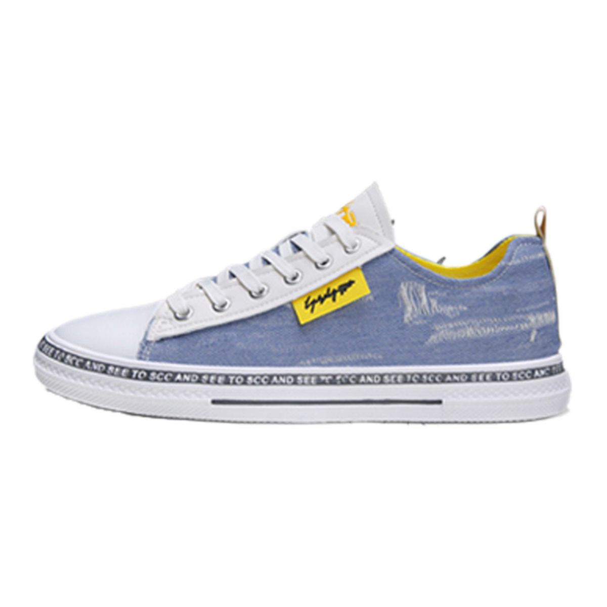 Versatile Casual Winter Canvas Shoes - Harajuku Style Flat Sneakers-blue