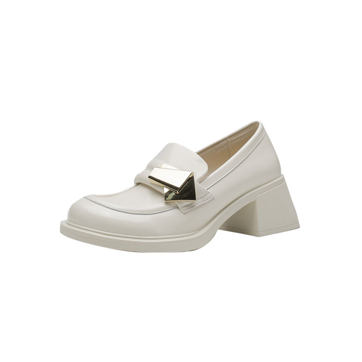 Vintage British Style White Mary Jane Loafers - Classic and Timeless