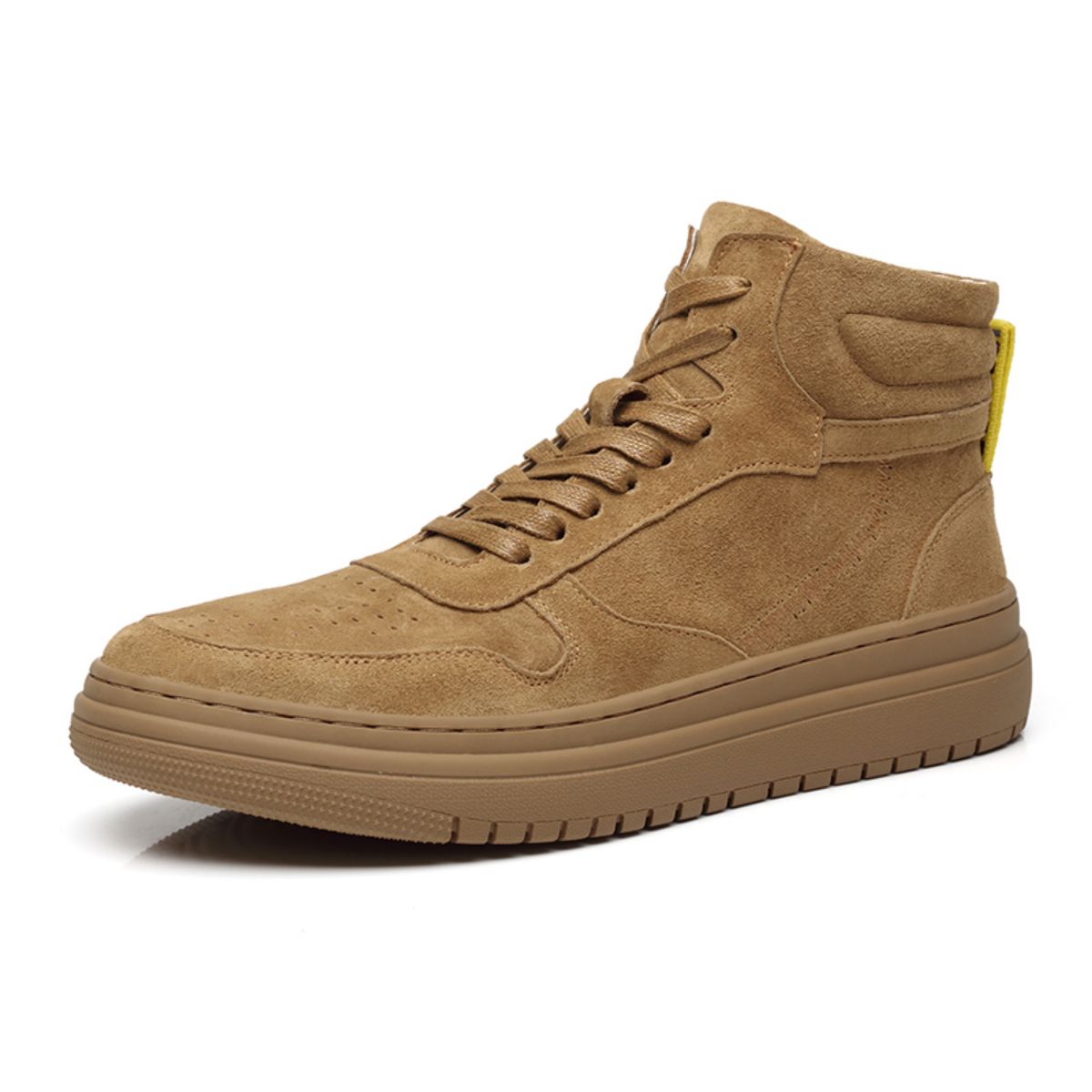 Martin boots, soft soled British leather casual workwear boots, retro yellow boots