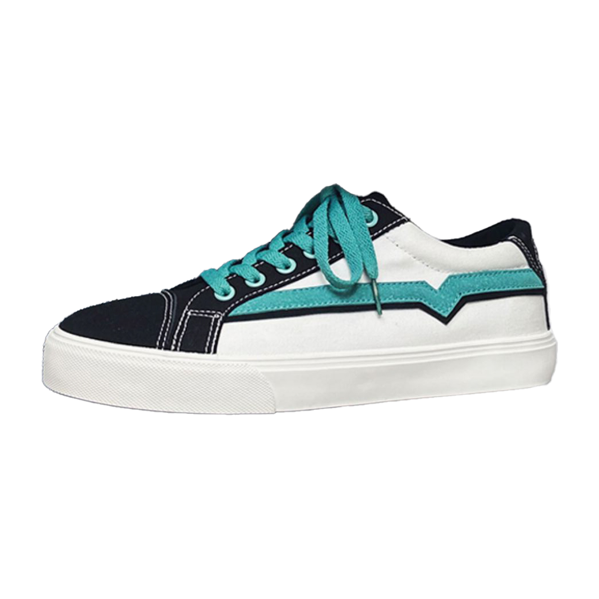 Canvas Skate Shoes for Men - Versatile Casual White Sneakers-green