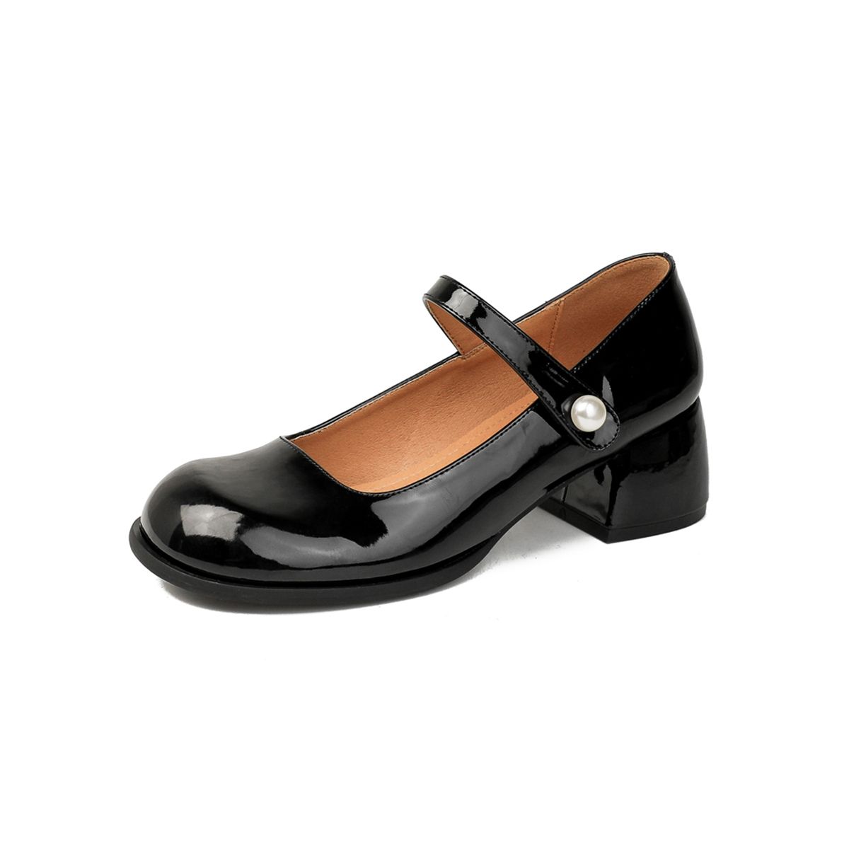 Genuine Leather French Style Mary Jane Vintage Low-Cut Single Shoes