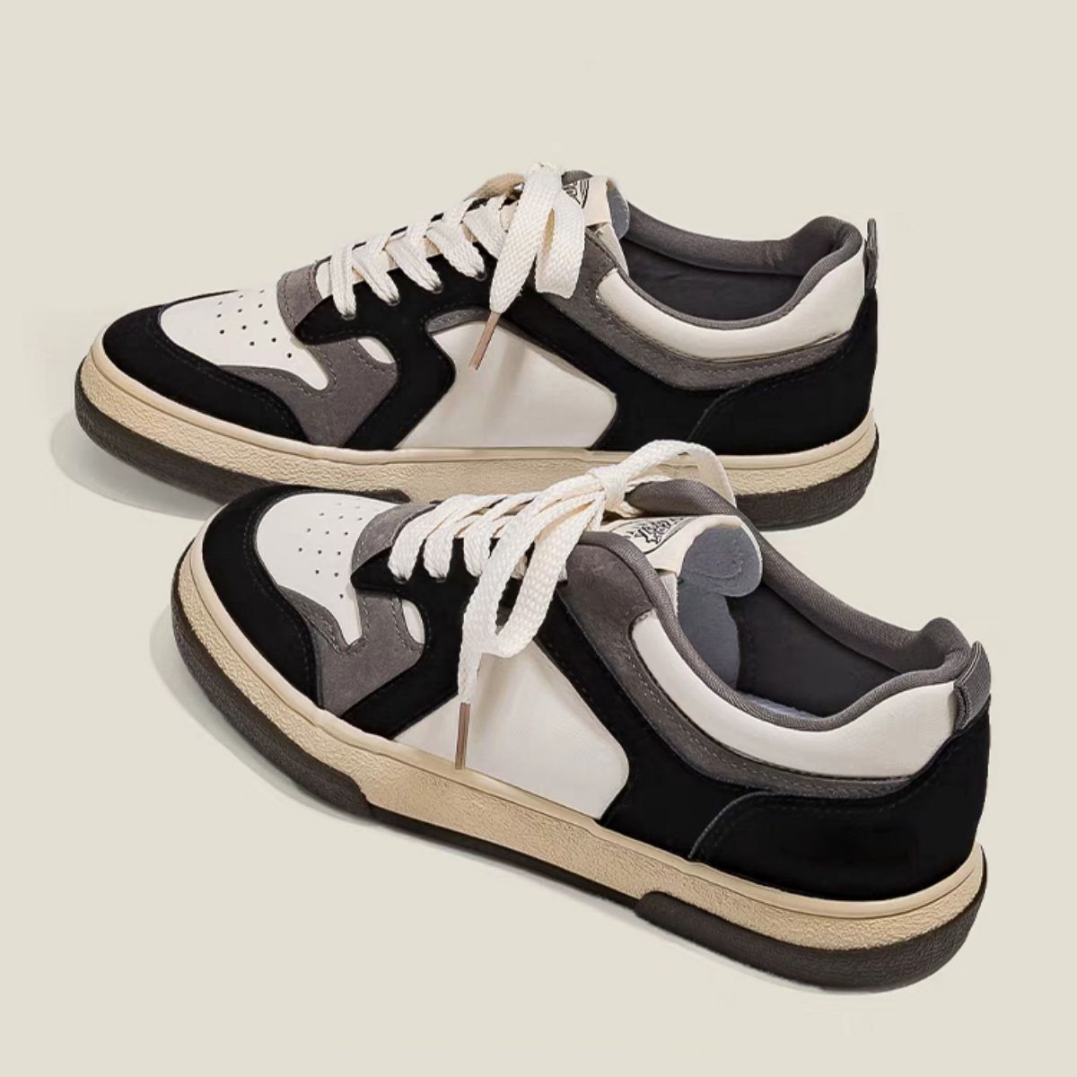 Black-and-white Panda Sports Versatile Casual Little White Shoes