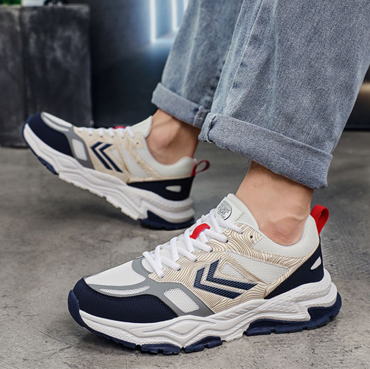 Versatile student casual running sports trendy brand mesh shoes