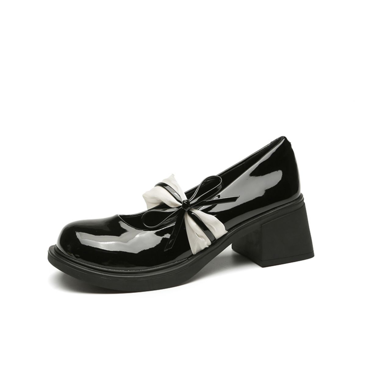Genuine Leather Bow French Vintage Small Leather Shoes