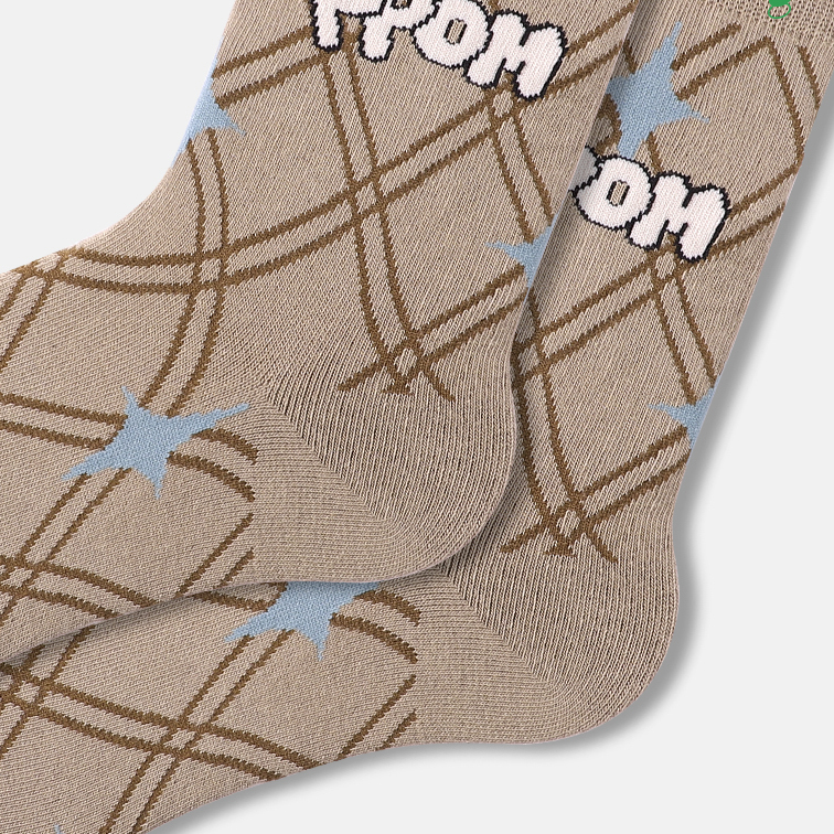 Adorable Vintage Bear Mid-Calf Socks for Autumn and Winter by Mellad