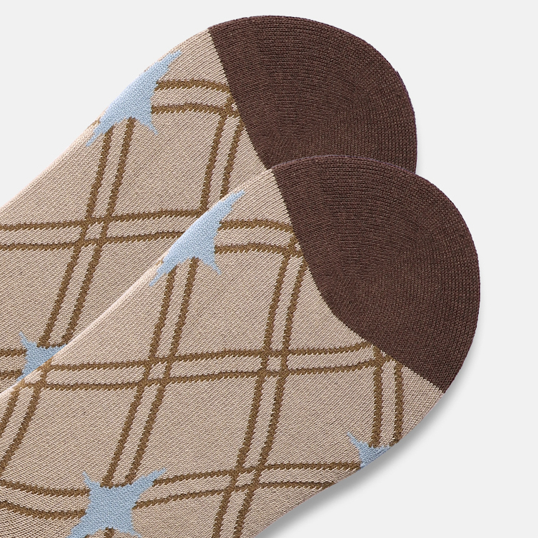 Adorable Vintage Bear Mid-Calf Socks for Autumn and Winter by Mellad