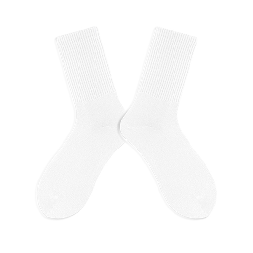 Black and White Monochrome Socks for Breathable Pure Cotton in Autumn and Winter