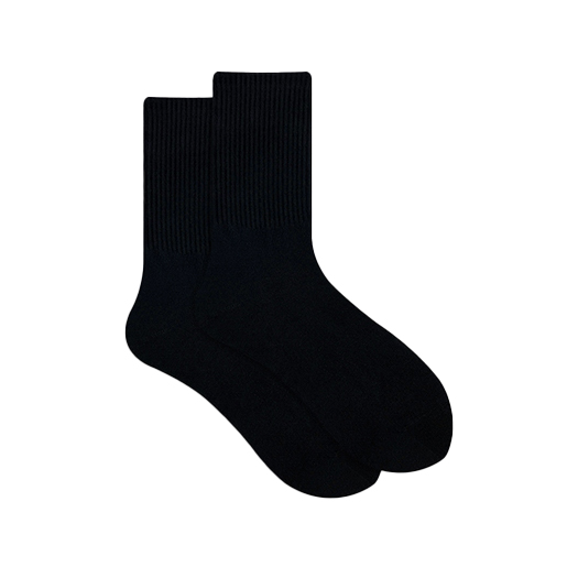 Black and White Monochrome Socks for Breathable Pure Cotton in Autumn and Winter