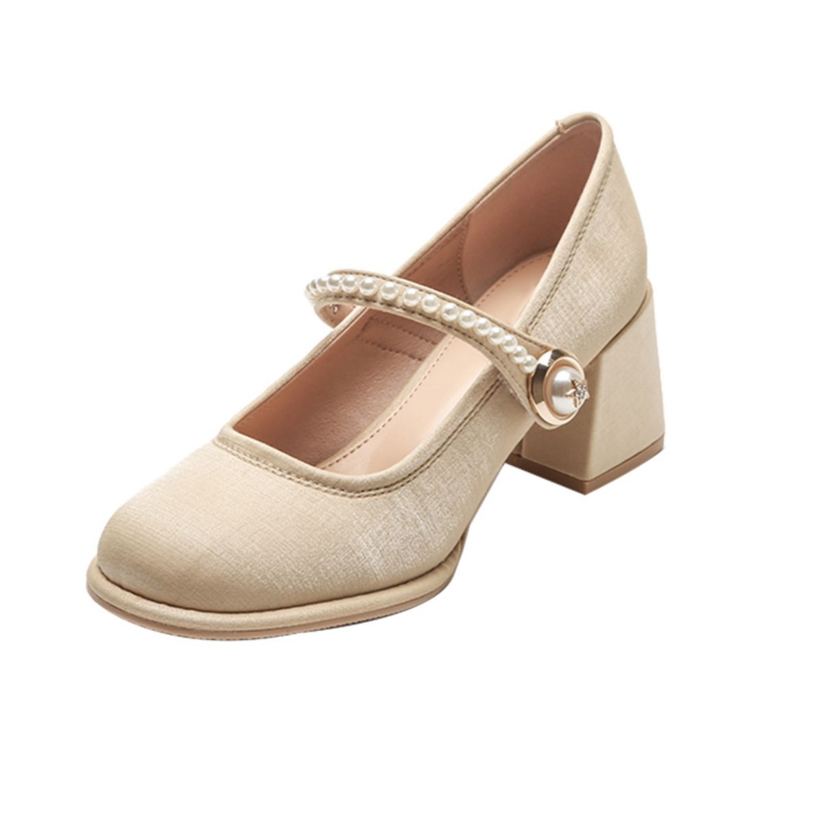French-inspired Gentle Shallow Mouth Mid-High Heeled Shoes for Women