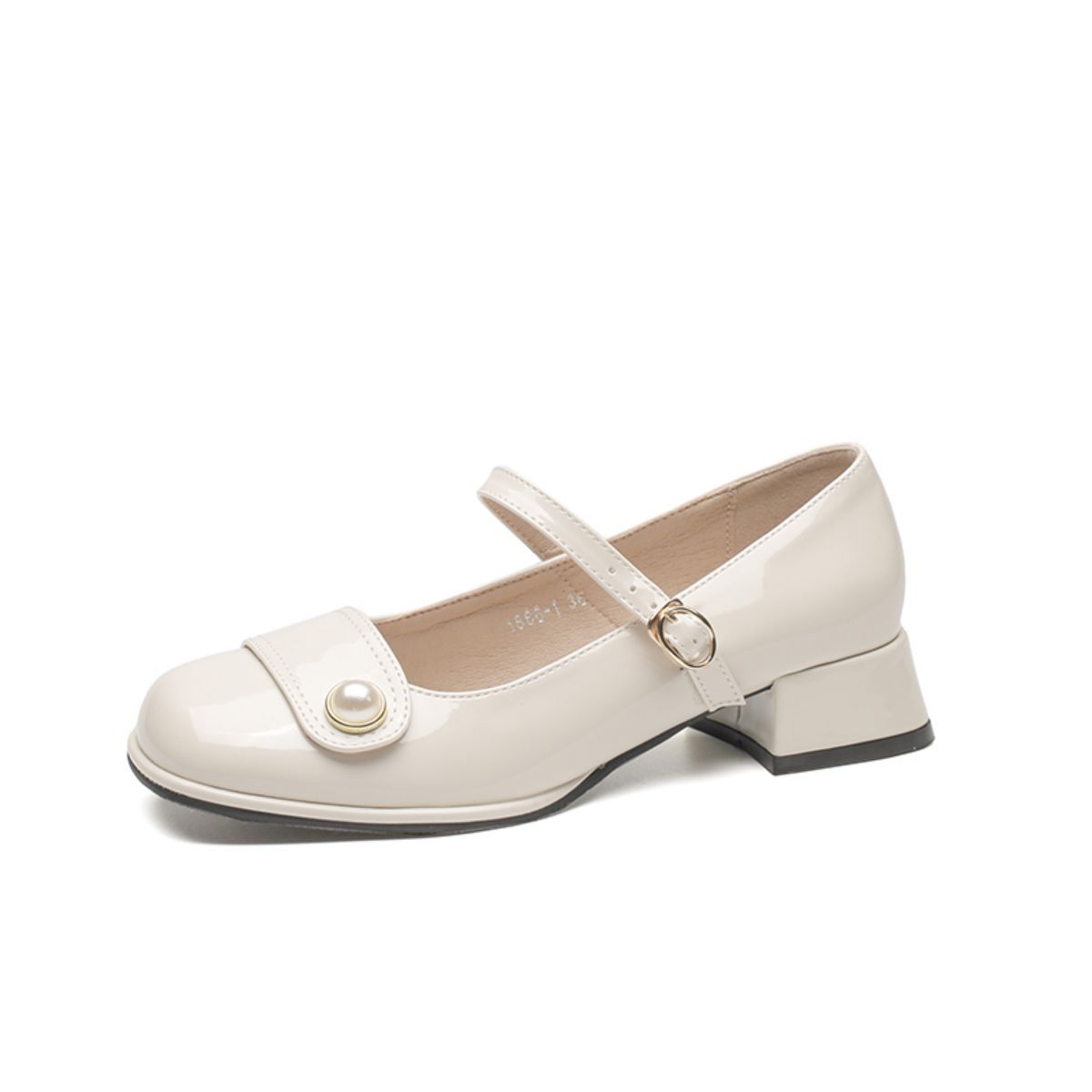 Genuine Leather Chunky Heeled Fairy-style Versatile Small Leather Shoes for Women