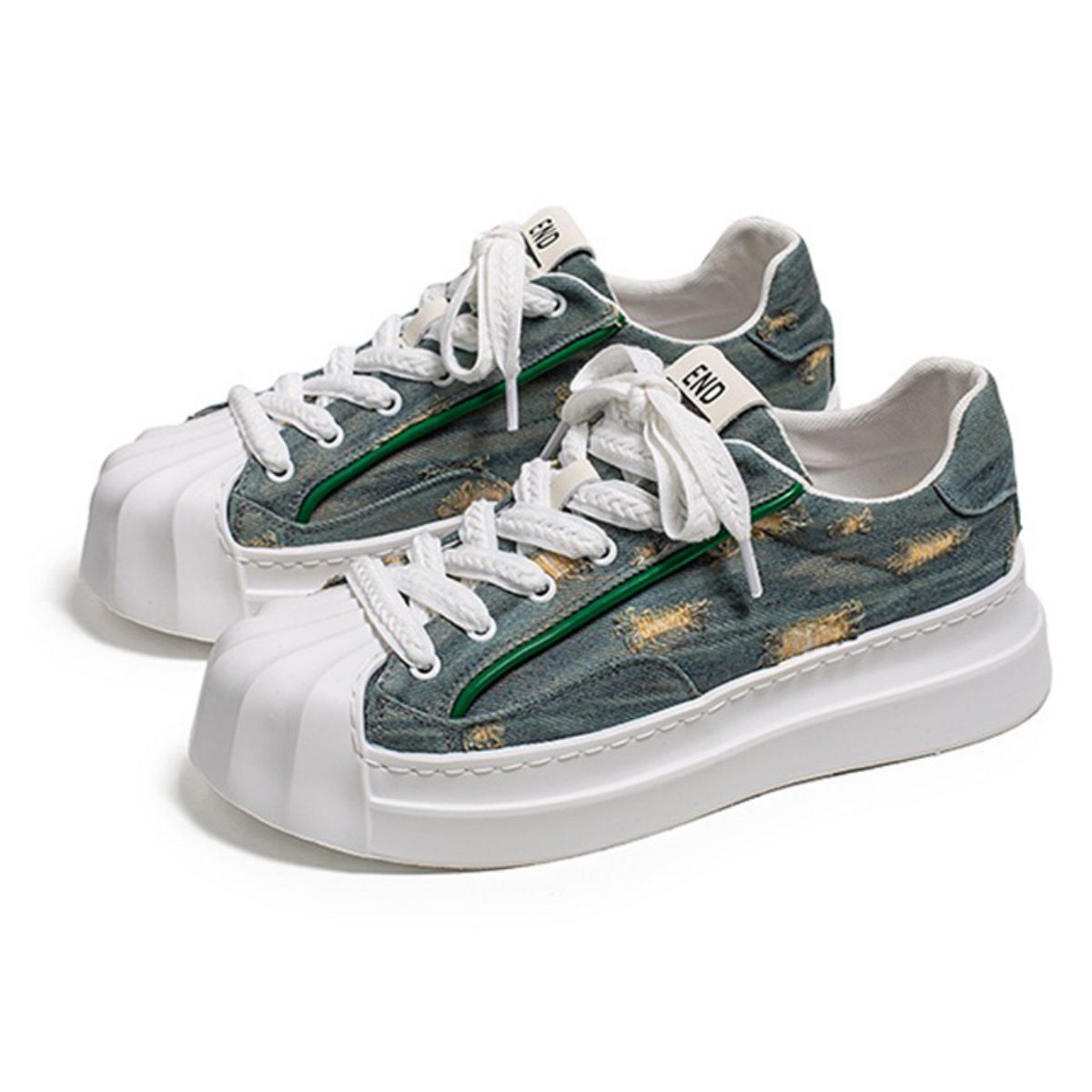Unique Shell-Toe Board Shoes for Casual and Trendy Style