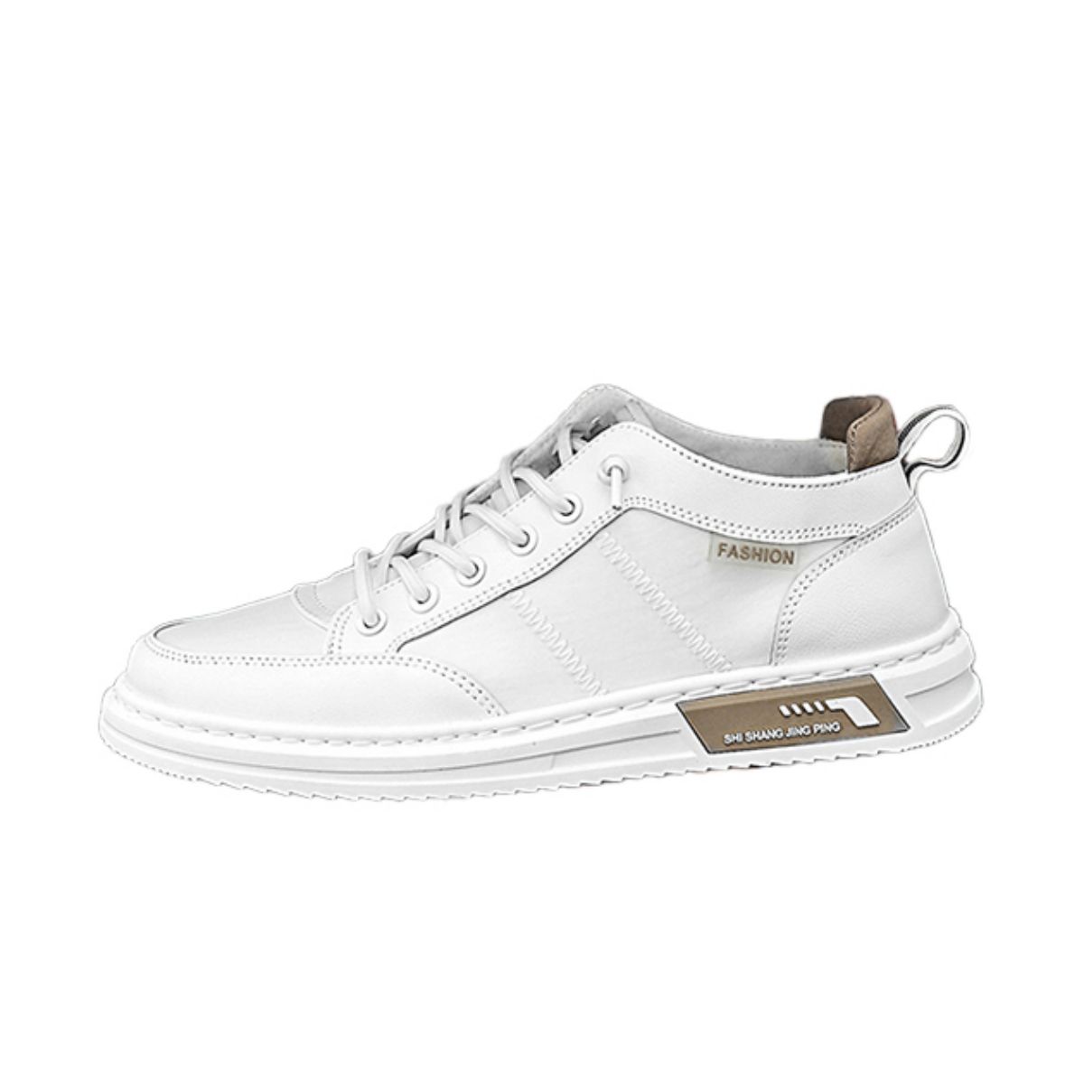 High top canvas board shoes, casual white shoes