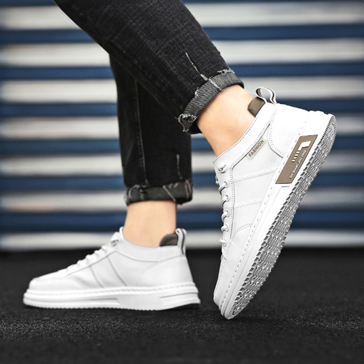 High top canvas board shoes, casual white shoes