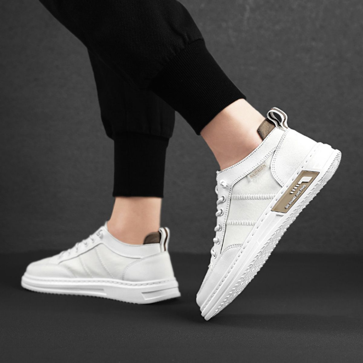 High top canvas board shoes, casual white shoes