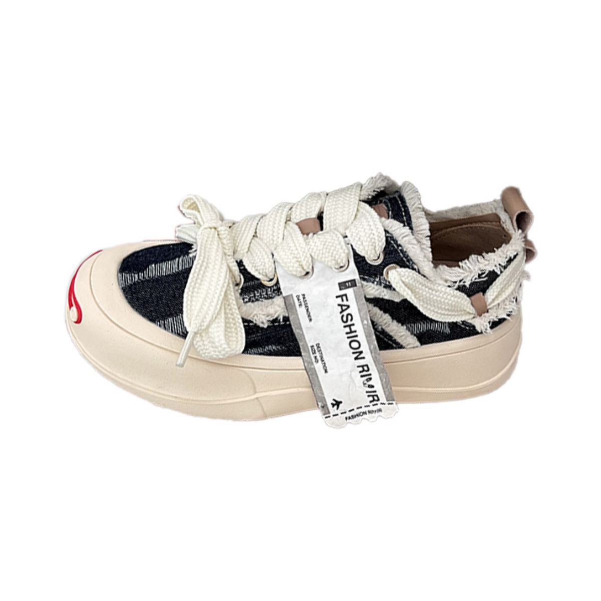 Canvas shoe board shoes, thick soled breathable casual shoes