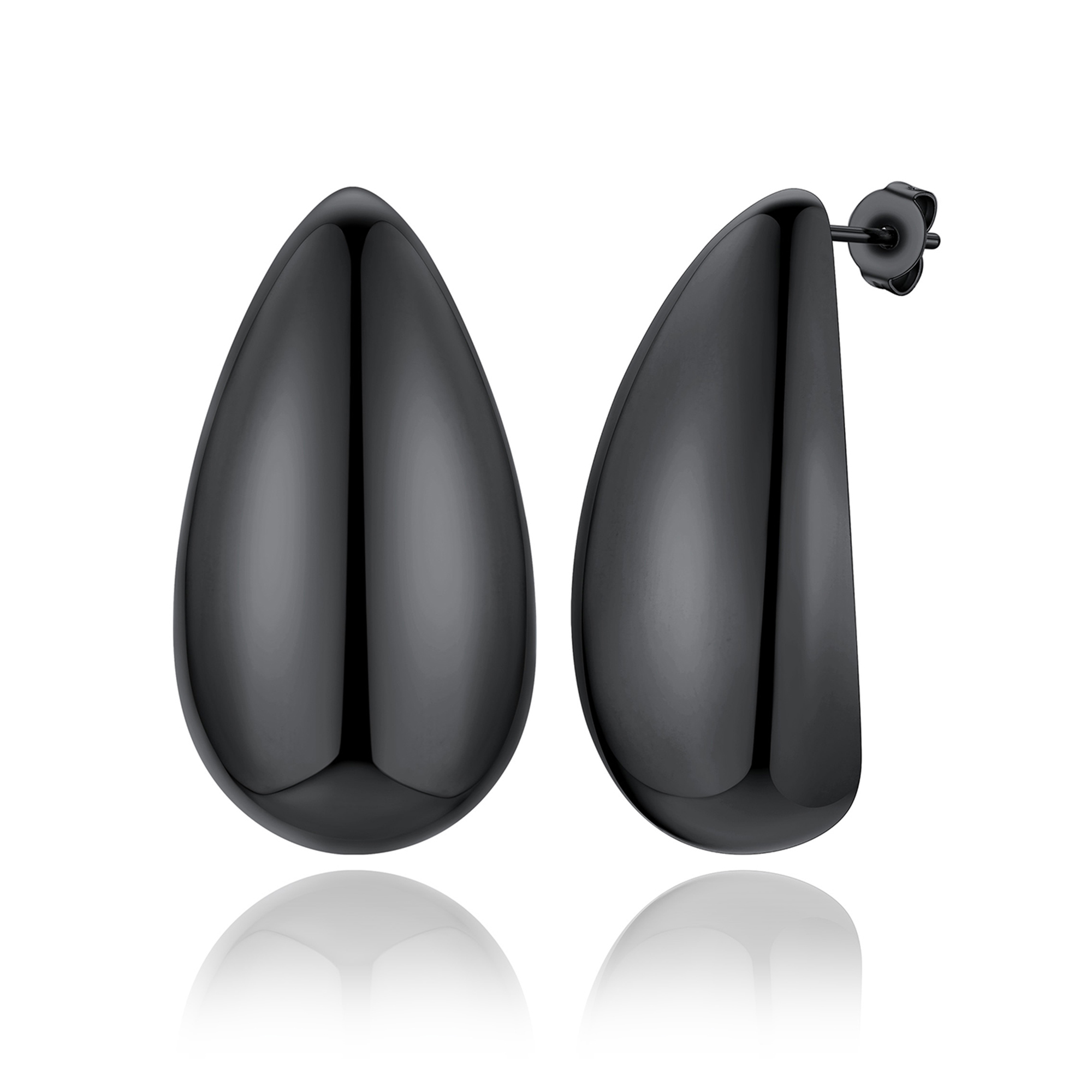 FindChic Teardrop Earrings for Women, Stainless Steel Stud Earrings Hypoallergenic Small Waterdrop Dangle Earrings for Birthday Christmas with Gift Box