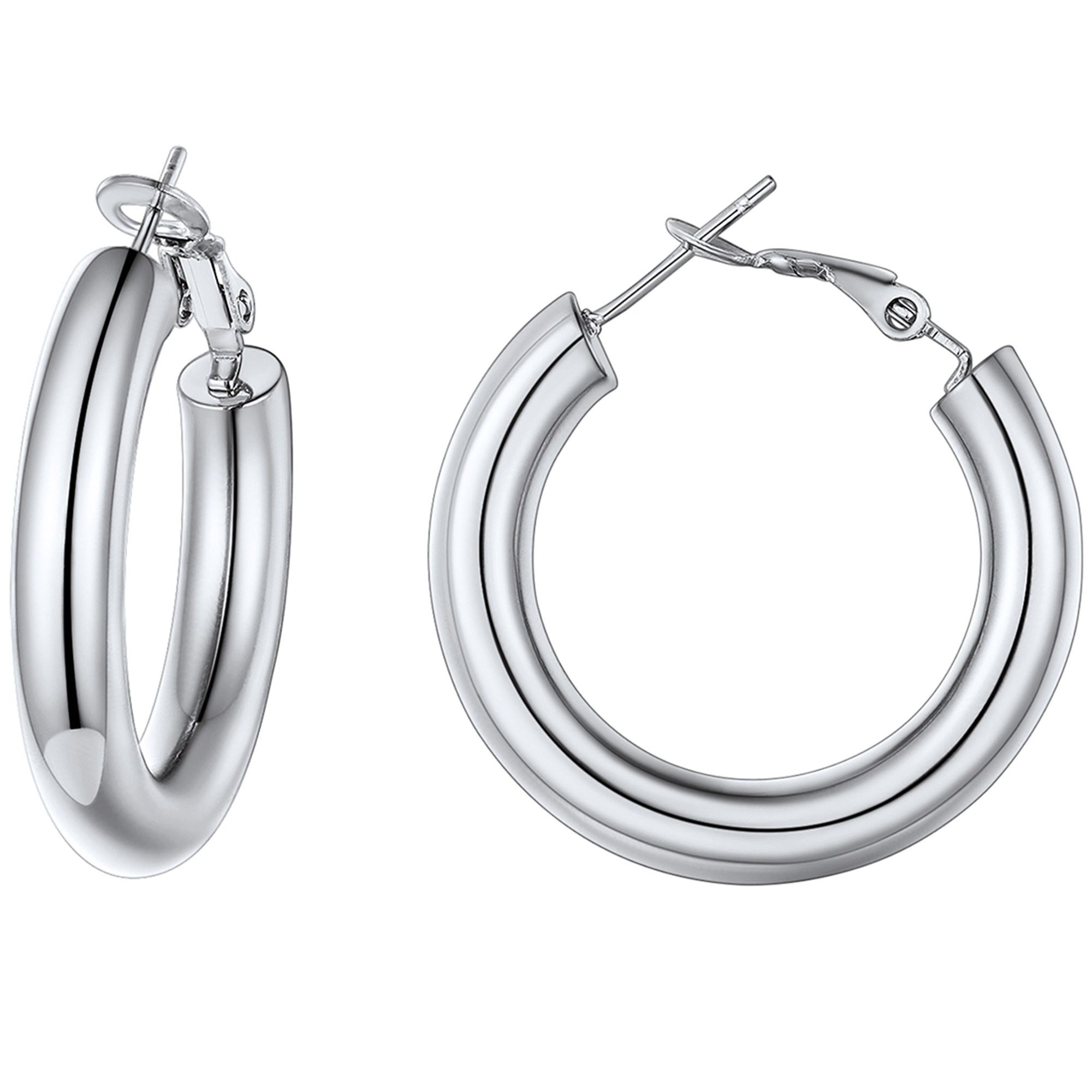 FindChic Huggie Earrings for Women, Hypoallergenic Stainless Steel Hoop Earring for Birthday