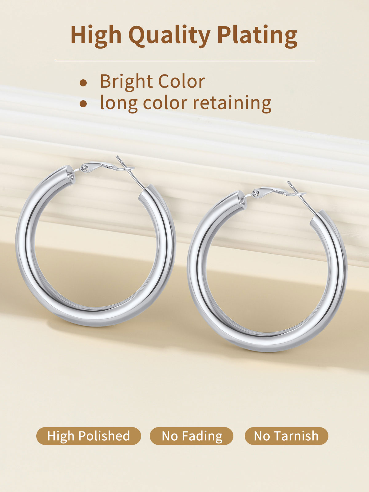 FindChic Huggie Earrings for Women, Hypoallergenic Stainless Steel Hoop Earring for Birthday
