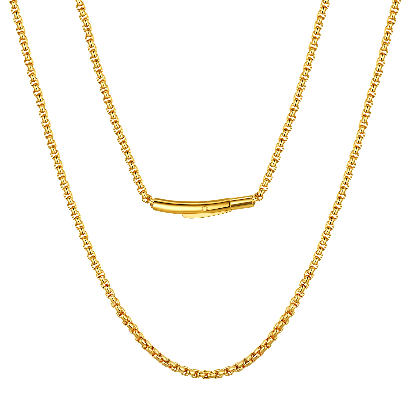 Stainless Steel Chains Necklaces for Men Hip Hop Jewelry for Women Boys Birthday Everyday Christmas Gift Clearance,16-30inch