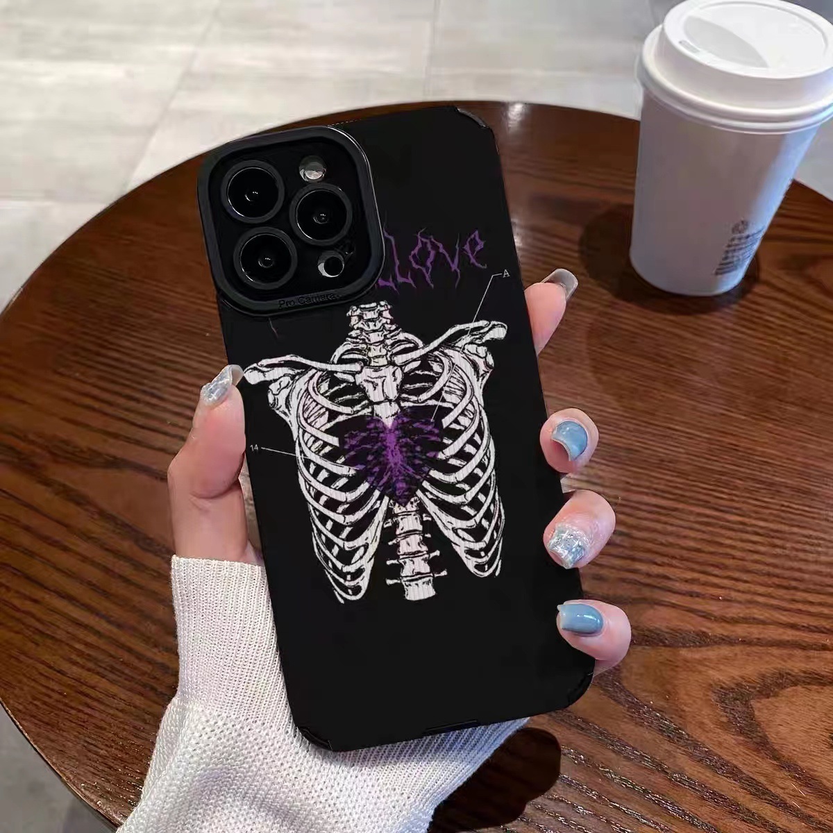 Skull Purple Heart Case